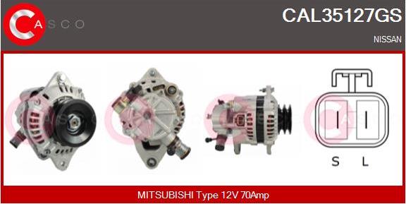 Casco CAL35127GS - Alternatore www.autoricambi360.it