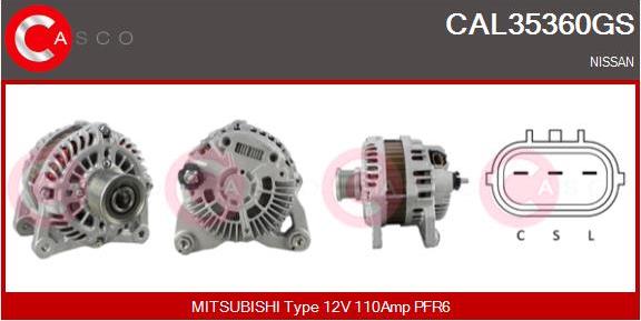 Casco CAL35360GS - Alternatore www.autoricambi360.it