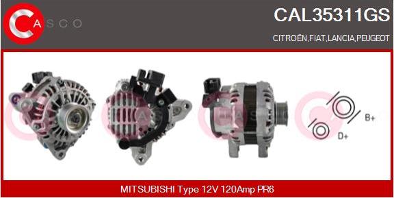 Casco CAL35311GS - Alternatore www.autoricambi360.it