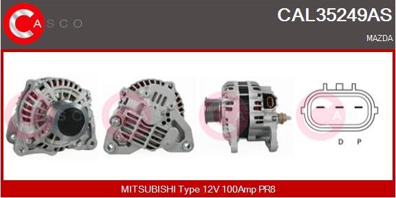 Casco CAL35249AS - Alternatore www.autoricambi360.it