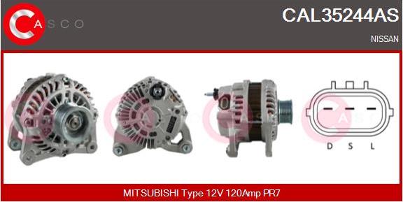 Casco CAL35244AS - Alternatore www.autoricambi360.it
