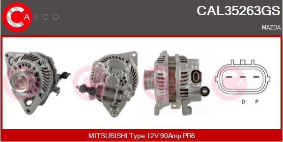 Casco CAL35263GS - Alternatore www.autoricambi360.it