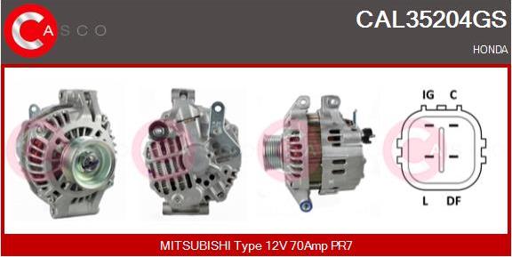 Casco CAL35204GS - Alternatore www.autoricambi360.it