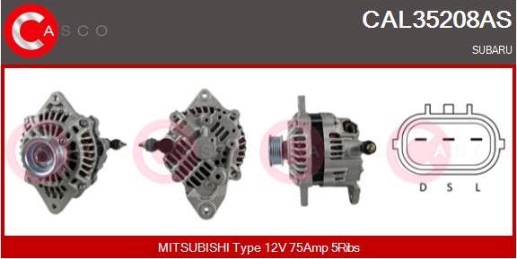 Casco CAL35208AS - Alternatore www.autoricambi360.it