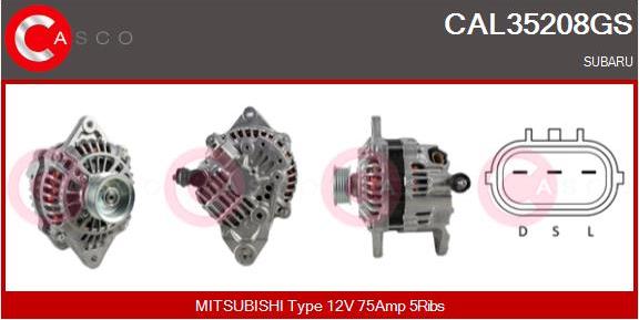 Casco CAL35208GS - Alternatore www.autoricambi360.it