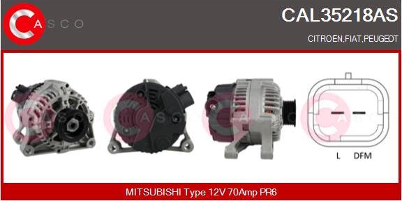 Casco CAL35218AS - Alternatore www.autoricambi360.it