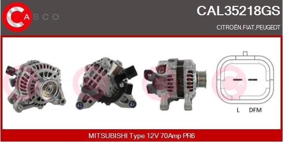 Casco CAL35218GS - Alternatore www.autoricambi360.it