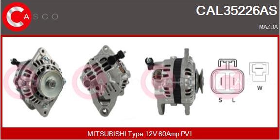 Casco CAL35226AS - Alternatore www.autoricambi360.it