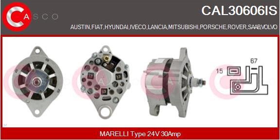 Casco CAL30606IS - Alternatore www.autoricambi360.it