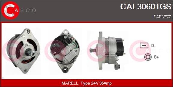 Casco CAL30601GS - Alternatore www.autoricambi360.it