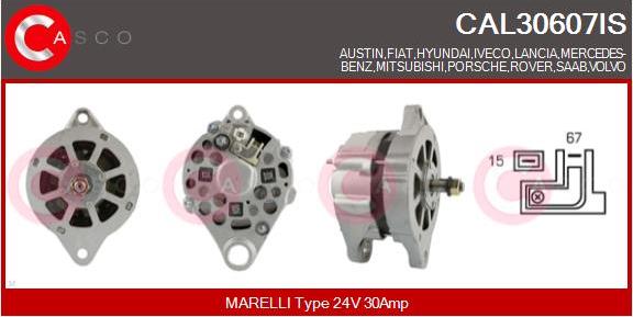 Casco CAL30607IS - Alternatore www.autoricambi360.it