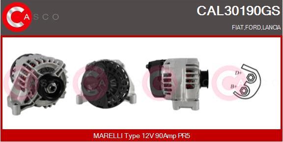 Casco CAL30190GS - Alternatore www.autoricambi360.it