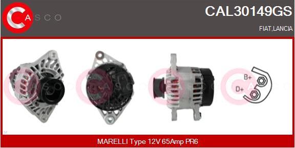 Casco CAL30149GS - Alternatore www.autoricambi360.it