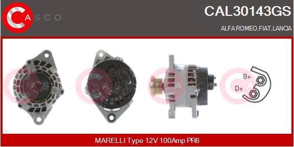 Casco CAL30143GS - Alternatore www.autoricambi360.it