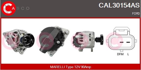 Casco CAL30154AS - Alternatore www.autoricambi360.it