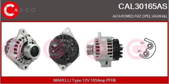 Casco CAL30165AS - Alternatore www.autoricambi360.it