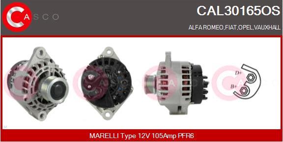 Casco CAL30165OS - Alternatore www.autoricambi360.it