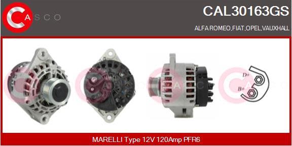 Casco CAL30163GS - Alternatore www.autoricambi360.it