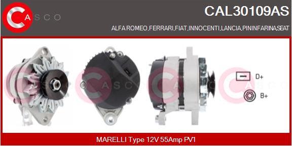 Casco CAL30109AS - Alternatore www.autoricambi360.it