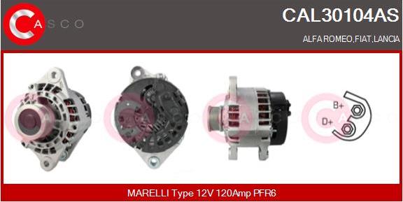 Casco CAL30104AS - Alternatore www.autoricambi360.it
