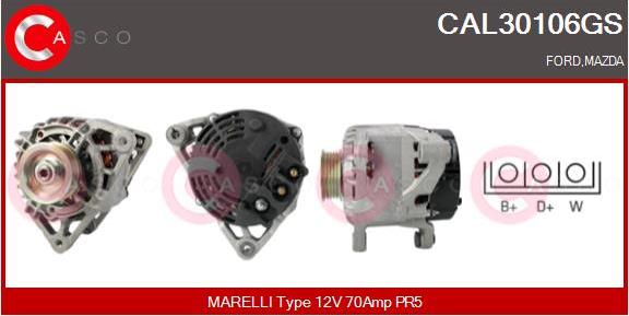 Casco CAL30106GS - Alternatore www.autoricambi360.it
