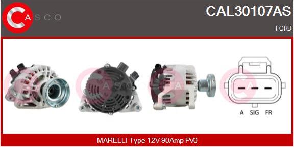 Casco CAL30107AS - Alternatore www.autoricambi360.it