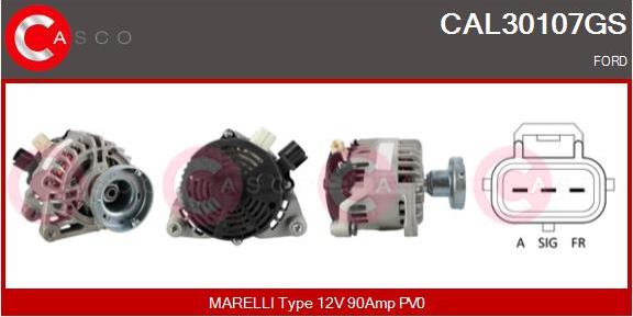 Casco CAL30107GS - Alternatore www.autoricambi360.it
