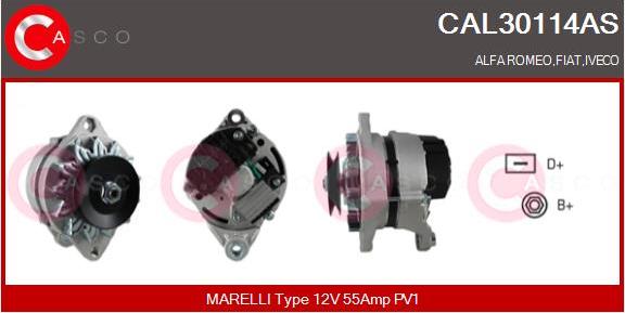 Casco CAL30114AS - Alternatore www.autoricambi360.it