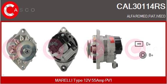 Casco CAL30114RS - Alternatore www.autoricambi360.it