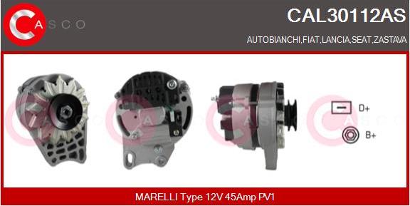 Casco CAL30112AS - Alternatore www.autoricambi360.it