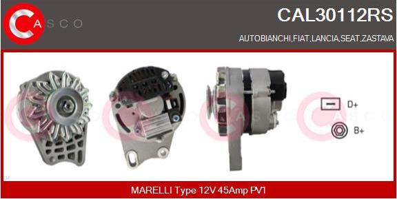 Casco CAL30112RS - Alternatore www.autoricambi360.it