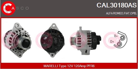 Casco CAL30180AS - Alternatore www.autoricambi360.it