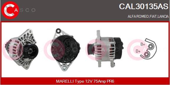 Casco CAL30135AS - Alternatore www.autoricambi360.it