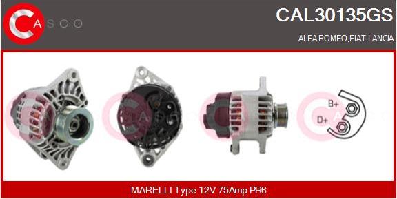 Casco CAL30135GS - Alternatore www.autoricambi360.it