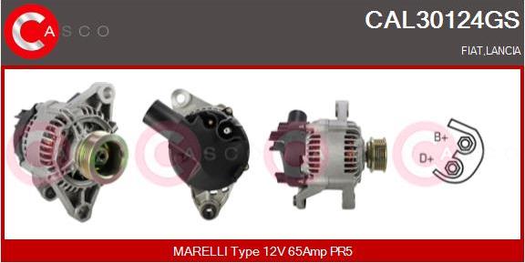 Casco CAL30124GS - Alternatore www.autoricambi360.it