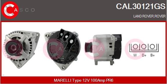 Casco CAL30121GS - Alternatore www.autoricambi360.it