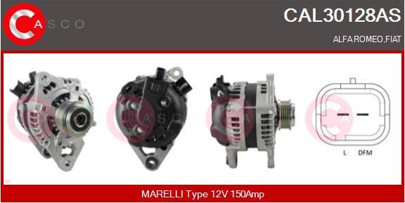 Casco CAL30128AS - Alternatore www.autoricambi360.it