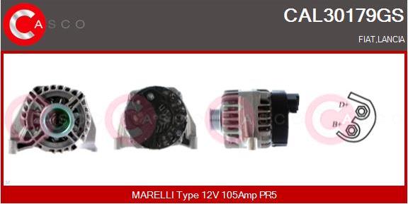 Casco CAL30179GS - Alternatore www.autoricambi360.it