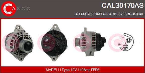 Casco CAL30170AS - Alternatore www.autoricambi360.it
