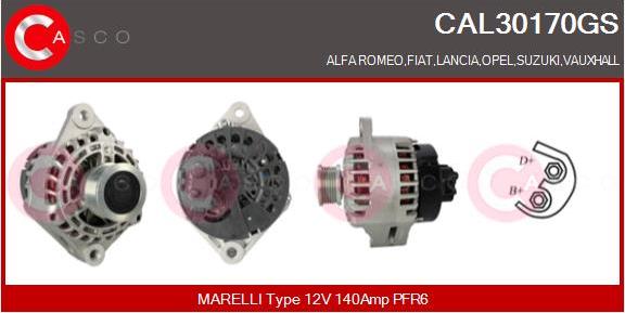 Casco CAL30170GS - Alternatore www.autoricambi360.it
