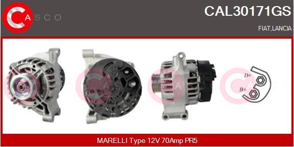 Casco CAL30171GS - Alternatore www.autoricambi360.it
