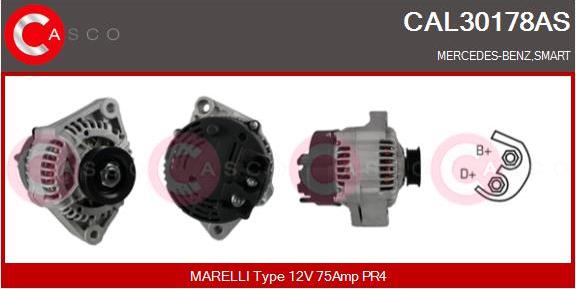 Casco CAL30178AS - Alternatore www.autoricambi360.it
