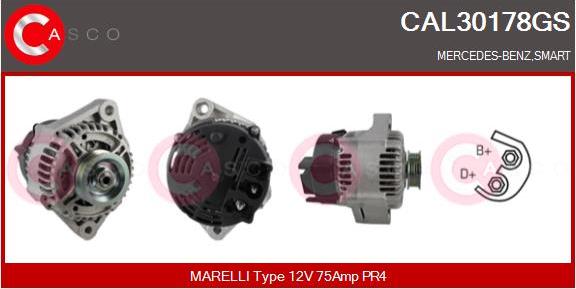 Casco CAL30178GS - Alternatore www.autoricambi360.it