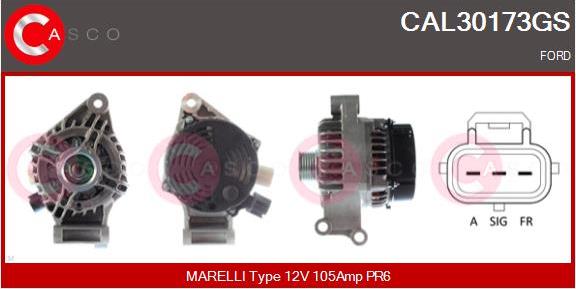 Casco CAL30173GS - Alternatore www.autoricambi360.it
