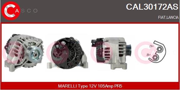 Casco CAL30172AS - Alternatore www.autoricambi360.it