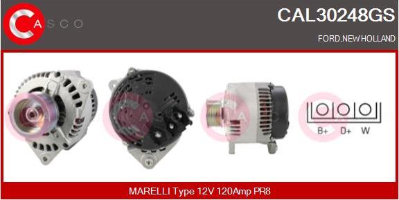 Casco CAL30248GS - Alternatore www.autoricambi360.it