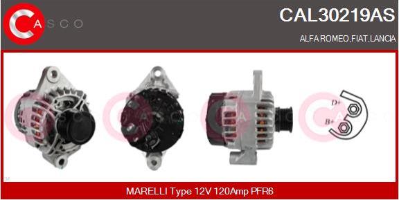 Casco CAL30219AS - Alternatore www.autoricambi360.it
