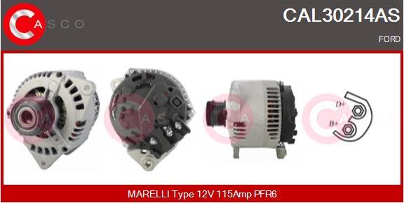 Casco CAL30214AS - Alternatore www.autoricambi360.it