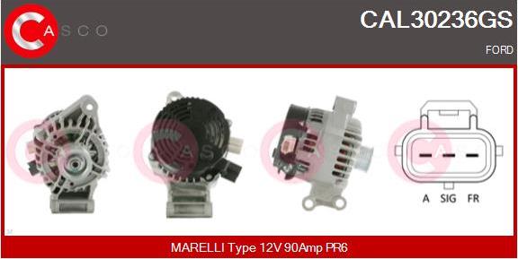Casco CAL30236GS - Alternatore www.autoricambi360.it