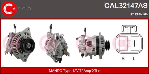 Casco CAL32147AS - Alternatore www.autoricambi360.it